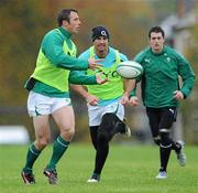 29 October 2010; Ireland's Tommy Bowe in action during squad training ahead of their Autumn International game against South Africa on November the 6th. Ireland Rugby Squad Training, University of Limerick, Limerick. Picture credit: Matt Browne / SPORTSFILE
