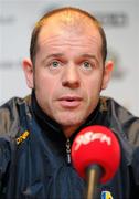 29 October 2010; Ireland International Rules head coach Anthony Tohill speaking during a press conference ahead of their second match against Australia on Saturday. International Rules press conference, Croke Park, Dublin. Picture credit: Alan Place / SPORTSFILE