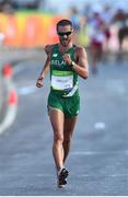 12 August 2016; Alex Wright of Ireland in action during the Men's 20km Walk Final at Pontal, Barra da Tijuca, during the 2016 Rio Summer Olympic Games in Rio de Janeiro, Brazil. Photo by Ramsey Cardy/Sportsfile