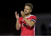 12 August 2016; Ger O'Brien of St Patrick's Athletic applauds the supporters after the SSE Airtricity League Premier Division match between St Patrick's Athletic and Galway United at Richmond Park in Dublin. Photo by Eóin Noonan/Sportsfile