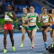 12 August 2016; Ciara Mageean of Ireland crosses the line to finish second in round 1 of the Women's 1500m in the Olympic Stadium, Maracanã, during the 2016 Rio Summer Olympic Games in Rio de Janeiro, Brazil. Photo by Ramsey Cardy/Sportsfile