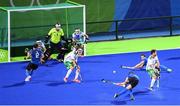 12 August 2016; Gonzalo Peillat of Argentina shoots to score his side's third goal during the Pool B match between Ireland and Argentina at the Olympic Hockey Centre, Deodoro, during the 2016 Rio Summer Olympic Games in Rio de Janeiro, Brazil. Photo by Stephen McCarthy/Sportsfile