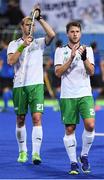 12 August 2016; Kyle Good of Ireland, right, and Conor Harte following defeat after the Pool B match between Ireland and Argentina at the Olympic Hockey Centre, Deodoro, during the 2016 Rio Summer Olympic Games in Rio de Janeiro, Brazil. Photo by Stephen McCarthy/Sportsfile