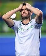 12 August 2016; Chris Cargo of Ireland following defeat after the Pool B match between Ireland and Argentina at the Olympic Hockey Centre, Deodoro, during the 2016 Rio Summer Olympic Games in Rio de Janeiro, Brazil. Photo by Stephen McCarthy/Sportsfile