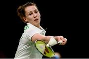 12 August 2016; Chloe Magee of Ireland in action against Karin Schnaase of Germany during their Women's Singles Group Play Stage - Group P match in the Riocentro Pavillion 4 Arena, Barra da Tijuca, during the 2016 Rio Summer Olympic Games in Rio de Janeiro, Brazil. Photo by Brendan Moran/Sportsfile