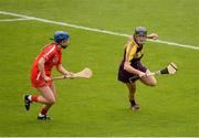 13 August 2016; Siona Nolan of Wexford in action against Orla Cronin of Cork during the Liberty Insurance Senior Camogie Championship Semi-Final game between Cork and Wexford at Semple Stadium in Thurles, Co Tipperary. Photo by Piaras Ó Mídheach/Sportsfile