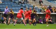 13 August 2016; Shelly Kehoe of Wexford in action against Gemma O'Connor of Cork during the Liberty Insurance Senior Camogie Championship Semi-Final game between Cork and Wexford at Semple Stadium in Thurles, Co Tipperary. Photo by Daire Brennan/Sportsfile