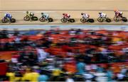 13 August 2016; A general view during the first round of the Women's Keirin at the Rio Olympic Velodrome, Barra da Tijuca, during the 2016 Rio Summer Olympic Games in Rio de Janeiro, Brazil. Photo by Ramsey Cardy/Sportsfile