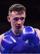 13 August 2016; Brendan Irvine of Ireland during his Light-Flyweight preliminary round of 32 bout defeat to Shakhobidin Zoirov of Uzbekistan in the Riocentro Pavillion 6 Arena during the 2016 Rio Summer Olympic Games in Rio de Janeiro, Brazil. Photo by Stephen McCarthy/Sportsfile