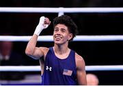 13 August 2016; Antonio Vargas of USA celebrates his victory over Juliao Neto of Brazil during their Men's Flyweight Preliminary bout in the Riocentro Pavillion 6 Arena during the 2016 Rio Summer Olympic Games in Rio de Janeiro, Brazil. Photo by Stephen McCarthy/Sportsfile