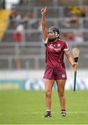 13 August 2016; Niamh McGrath of Galway appeals an umpires decision during the Liberty Insurance Senior Camogie Championship Semi-Final game between Kilkenny and Galway at Semple Stadium in Thurles, Co Tipperary. Photo by Piaras Ó Mídheach/Sportsfile
