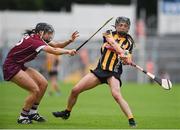 3 August 2016; Ann Farrell of Kilkenny in action against Rebecca Hennelly of Galway during the Liberty Insurance Senior Camogie Championship Semi-Final game between Kilkenny and Galway at Semple Stadium in Thurles, Co Tipperary. Photo by Daire Brennan/Sportsfile