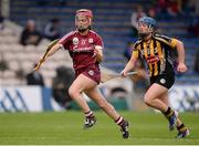 13 August 2016; Orlaith McGrath of Galway in action against Julie Anne Malone of Kilkenny during the Liberty Insurance Senior Camogie Championship Semi-Final game between Kilkenny and Galway at Semple Stadium in Thurles, Co Tipperary. Photo by Piaras Ó Mídheach/Sportsfile