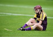 13 August 2016; A dejected Emma Walsh of Wexford after the Liberty Insurance Senior Camogie Championship Semi-Final game between Cork and Wexford at Semple Stadium in Thurles, Co Tipperary. Photo by Daire Brennan/Sportsfile