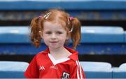 13 August 2016; Three year old Clara Moore, from Bishopstown, Cork, watching the Liberty Insurance Senior Camogie Championship Semi-Final game between Cork and Wexford at Semple Stadium in Thurles, Co Tipperary. Photo by Ray McManus/Sportsfile