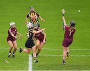 13 August 2016; Shelly Farrell of Kilkenny scores a goal, in the second minute, past the Galway goalkeeper Susan Earner during the Liberty Insurance Senior Camogie Championship Semi-Final game between Galway and Kilkenny at Semple Stadium in Thurles, Co Tipperary. Photo by Ray McManus/Sportsfile