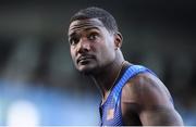 13 August 2016; Justin Gatlin of USA after round 1 of the Men's 100m in the Olympic Stadium, Maracanã, during the 2016 Rio Summer Olympic Games in Rio de Janeiro, Brazil. Photo by Brendan Moran/Sportsfile