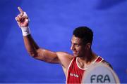 13 August 2016; Tony Yoka of France after defeating Laurent Clayton of Virgin Islands during their Super Heavyweight Preliminary bout in the Riocentro Pavillion 6 Arena during the 2016 Rio Summer Olympic Games in Rio de Janeiro, Brazil. Photo by Stephen McCarthy/Sportsfile