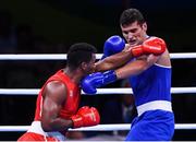 13 August 2016; Guido Vianello of Italy, right, in action against Leinier Pero of Cuba during their Men's Super Heavyweight Preliminary bout in the Riocentro Pavillion 6 Arena during the 2016 Rio Summer Olympic Games in Rio de Janeiro, Brazil. Photo by Stephen McCarthy/Sportsfile