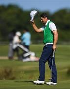 13 August 2016; Padraig Harrington of Ireland after his playing his final shot on the 18th hole during Round 3 of the Men's Strokeplay competition at the Olympic Golf Course, Barra de Tijuca, during the 2016 Rio Summer Olympic Games in Rio de Janeiro, Brazil. Photo by Ramsey Cardy/Sportsfile