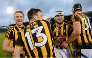 13 August 2016; TJ Reid , second from right, who scored two late frees, celebrates with team-mates after the GAA Hurling All-Ireland Senior Championship Semi-Final Replay game between Kilkenny and Waterford at Semple Stadium in Thurles, Co Tipperary. Photo by Piaras Ó Mídheach/Sportsfile
