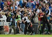 13 August 2016; Kilkenny manager Brian Cody celebrates at the end of the GAA Hurling All-Ireland Senior Championship Semi-Final Replay game between Kilkenny and Waterford at Semple Stadium in Thurles, Co Tipperary. Photo by Daire Brennan/Sportsfile