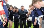 29 October 2010; Ulster bank GAA star Danny Hughes, Down, pictured with players, from the Ardglass GAA Under 10s and Under 12s, who won a coaching session courtesy of Ulster Bank. Ulster Bank GAA Coaching Session, Ardglass GAC, Ardglass, Co. Down. Picture credit: Oliver McVeigh / SPORTSFILE