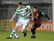28 October 2010; Colm Corcoran, Shamrock Rovers, in action against Gary Burke, Bohemians. Airtricity Under-20 League Final, Shamrock Rovers v Bohemians, Tallaght Stadium, Tallaght, Dublin. Picture credit: Brian Lawless / SPORTSFILE