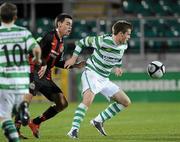 28 October 2010; Conor Murphy, Shamrock Rovers, in action against Anthony Corcoran, Bohemians. Airtricity Under-20 League Final, Shamrock Rovers v Bohemians, Tallaght Stadium, Tallaght, Dublin. Picture credit: Brian Lawless / SPORTSFILE
