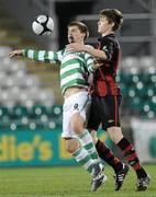 28 October 2010; Conor Murphy, Shamrock Rovers, in action against Kevin Feely, Bohemians. Airtricity Under-20 League Final, Shamrock Rovers v Bohemians, Tallaght Stadium, Tallaght, Dublin. Picture credit: Brian Lawless / SPORTSFILE