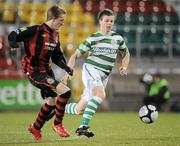 28 October 2010; Jack Memery, Shamrock Rovers, in action against Christopher Forrester, Bohemians. Airtricity Under-20 League Final, Shamrock Rovers v Bohemians, Tallaght Stadium, Tallaght, Dublin. Picture credit: Brian Lawless / SPORTSFILE