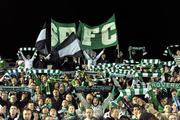 29 October 2010; Shamrock Rovers supporters before the start of the game. Airtricity League Premier Division, Bray Wanderers v Shamrock Rovers, Carlisle Grounds, Bray, Co. Wicklow. Picture credit: David Maher / SPORTSFILE