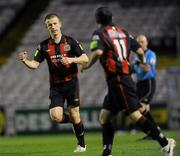 29 October 2010; Paddy Madden, Bohemians, celebrates scoring his side's first goal. Airtricity League Premier Division, Bohemians v Dundalk, Dalymount Park, Dublin. Picture credit: Brian Lawless / SPORTSFILE