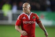 29 October 2010; Peter Stringer on the occasion of his 200th cap leads Muster out against Ulster. Celtic League, Ulster v Munster, Ravenhill Park, Belfast. Picture credit: John Dickson / SPORTSFILE
