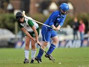 30 October 2010; Jemma Egan, Ireland, in action against Beth MacDonald, Scotland. Ladies Shinty / Camogie International, Ireland v Scotland, Ratoath GAA Club, Ratoath, Co. Meath. Picture credit:  Barry Cregg / SPORTSFILE