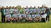 30 October 2010; The Ireland squad. U21 Shinty - Hurling International Final, Ireland v Scotland, Ratoath GAA Club, Ratoath, Co. Meath. Picture credit: Barry Cregg / SPORTSFILE