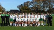30 October 2010; The Ireland squad. Ladies Shinty / Camogie International, Ireland v Scotland, Ratoath GAA Club, Ratoath, Co. Meath. Picture credit: Alan Place / SPORTSFILE