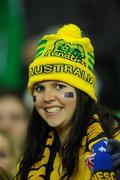 30 October 2010; An Australia supporter during the game. Irish Daily Mail International Rules Series 2nd Test, Ireland v Australia, Croke Park, Dublin. Picture credit: Stephen McCarthy / SPORTSFILE