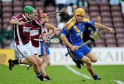 31 October 2010; Vinnie Maher, Loughrea, in action against Stephen Forde, Clarinbridge. Galway County Senior Hurling Championship Final, Clarinbridge v Loughrea, Pearse Stadium, Galway. Picture credit: Brian Lawless / SPORTSFILE