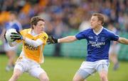 31 October 2010; Conor McManus, Clontibret, in action against Tommy Donoghue, Naomh Conaill. AIB GAA Football Ulster Club Senior Championship Quarter-Final, Clontibret v Naomh Conaill, Ballybofey, Co. Donegal. Picture credit: Oliver McVeigh / SPORTSFILE