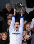 31 October 2010; Thurles Sarsfields captain Patrick McCormack lifts the cup. Tipperary County Senior Hurling Championship Final, Thurles Sarsfields v Clonoulty / Rossmore, Semple Stadium, Thurles, Co. Tipperary. Picture credit: Matt Browne / SPORTSFILE