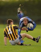 31 October 2010; Kieran McGourty, St Gall's, in action against James Morgan, Crossmaglen Rangers. AIB GAA Football Ulster Club Senior Championship Quarter-Final, Crossmaglen Rangers v St Gall's, Crossmaglen, Co. Armagh. Photo by Sportsfile