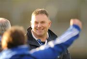 31 October 2010; Naomh Conail manager Cathal Corey celebrates at the final whistle. AIB GAA Football Ulster Club Senior Championship Quarter-Final, Clontibret v Naomh Conaill, Ballybofey, Co. Donegal. Picture credit: Oliver McVeigh / SPORTSFILE