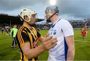 13 August 2016; Pádraig Walsh of Kilkenny with Austin Gleeson of Waterford after the GAA Hurling All-Ireland Senior Championship Semi-Final Replay game between Kilkenny and Waterford at Semple Stadium in Thurles, Co Tipperary. Photo by Piaras Ó Mídheach/Sportsfile