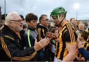 13 August 2016; Paul Murphy of Kilkenny celebrates with supporters after the GAA Hurling All-Ireland Senior Championship Semi-Final Replay game between Kilkenny and Waterford at Semple Stadium in Thurles, Co Tipperary. Photo by Piaras Ó Mídheach/Sportsfile