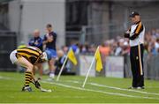 13 August 2016; TJ Reid of Kilkenny takes a free watched by Kilkenny manager Brian Cody during the GAA Hurling All-Ireland Senior Championship Semi-Final Replay game between Kilkenny and Waterford at Semple Stadium in Thurles, Co Tipperary. Photo by Piaras Ó Mídheach/Sportsfile