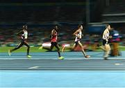 13 August 2016; Eventual winner Mo Farah, far left, of Great Britain trails the field in the Men's 10000m Final in the Olympic Stadium, Maracanã, during the 2016 Rio Summer Olympic Games in Rio de Janeiro, Brazil. Photo by Brendan Moran/Sportsfile