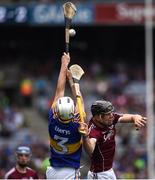 14 August 2016; Jack Canning of Galway in action against Michael Whelan of Tipperary during the Electric Ireland GAA Hurling All-Ireland Minor Championship Semi-Final game between Galway and Tipperary at Croke Park, Dublin. Photo by Ray McManus/Sportsfile