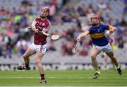 14 August 2016; Enda Fahy of Galway in action against Cian Flanagan of Tipperary during the Electric Ireland GAA Hurling All-Ireland Minor Championship Semi-Final game between Galway and Tipperary at Croke Park, Dublin. Photo by Piaras Ó Mídheach/Sportsfile