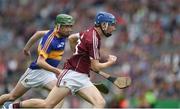 14 August 2016; Kevin Cooney of Galway in action against Gavin Dunne of Tipperary during the Electric Ireland GAA Hurling All-Ireland Minor Championship Semi-Final game between Galway and Tipperary at Croke Park, Dublin. Photo by Ray McManus/Sportsfile